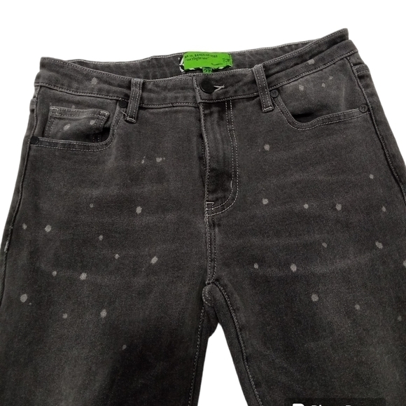 SR VS Sandrine Rose - The Virgin Label Polka Jeans - Grey Black Size 27 - Picture 2 of 10